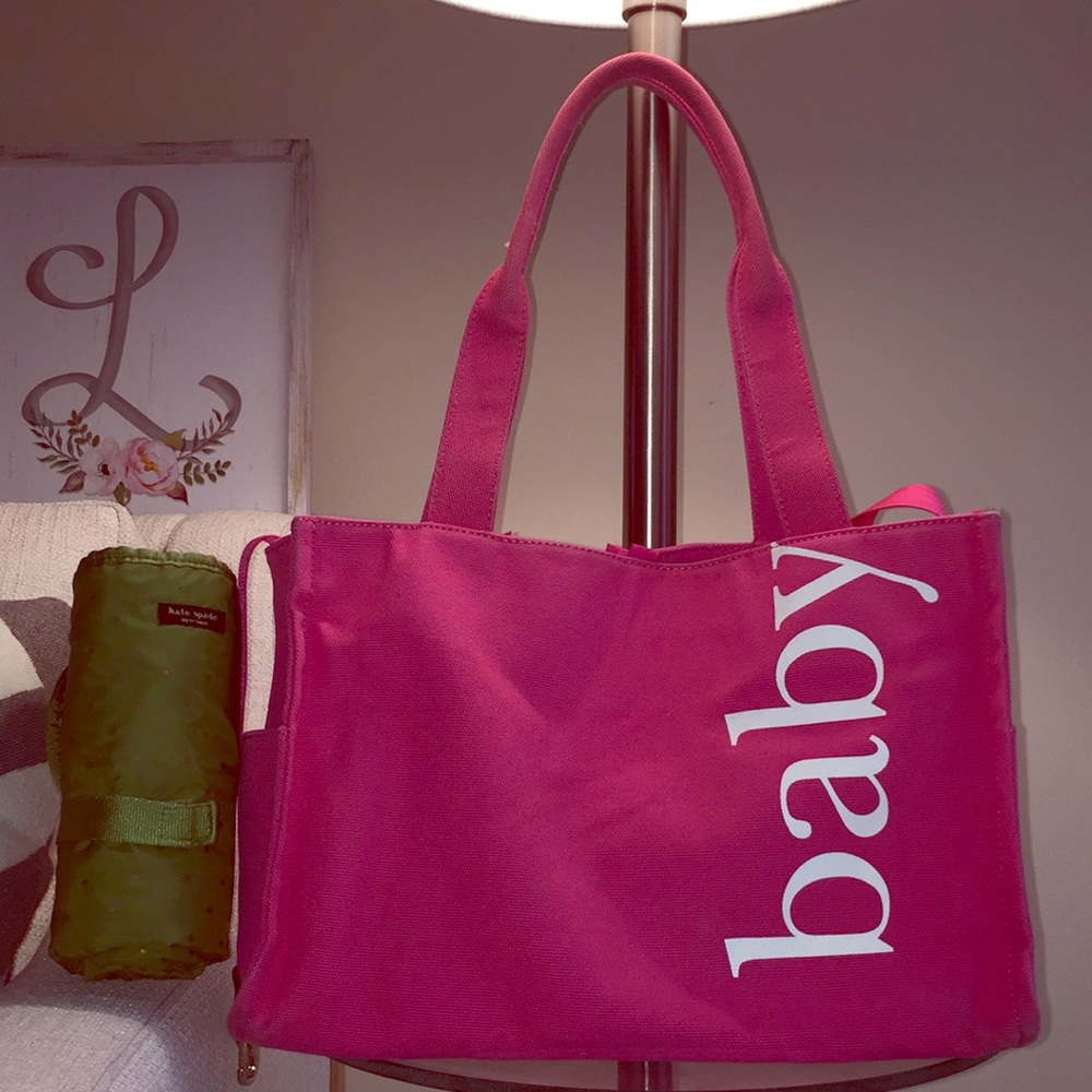 Kate Spade canvas diaper bag